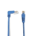 SpaceGAIN CAT6 250-MHz Ethernet Patch Cable – Molded Angled Boots, Shielded (S/FTP)